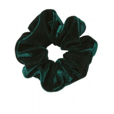 Luxe Velvet Scrunchie in Green