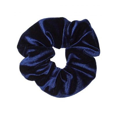 Luxe Velvet Scrunchie in Navy